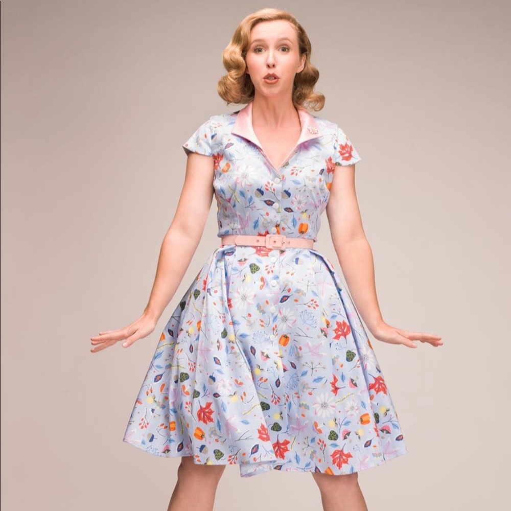 Colette Dress - Ice Blue First Frost by DAPPER DAY